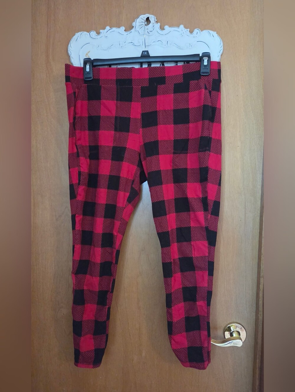 Torrid Red and Black Buffalo Plaid Leggings
